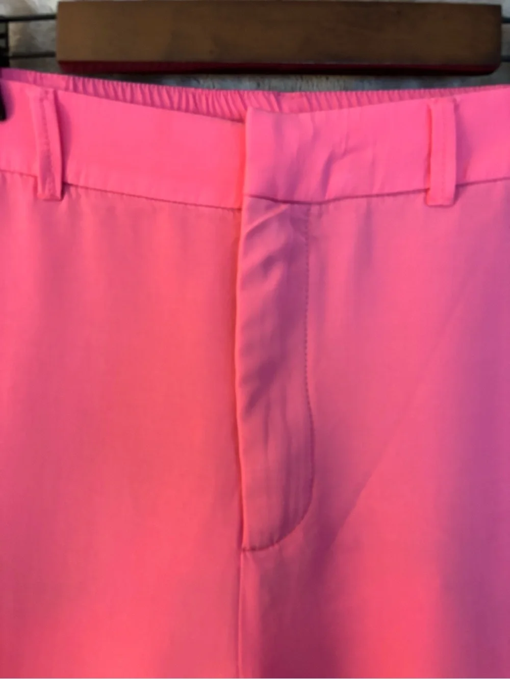 Zara Hot Pink Wide-Leg Trousers